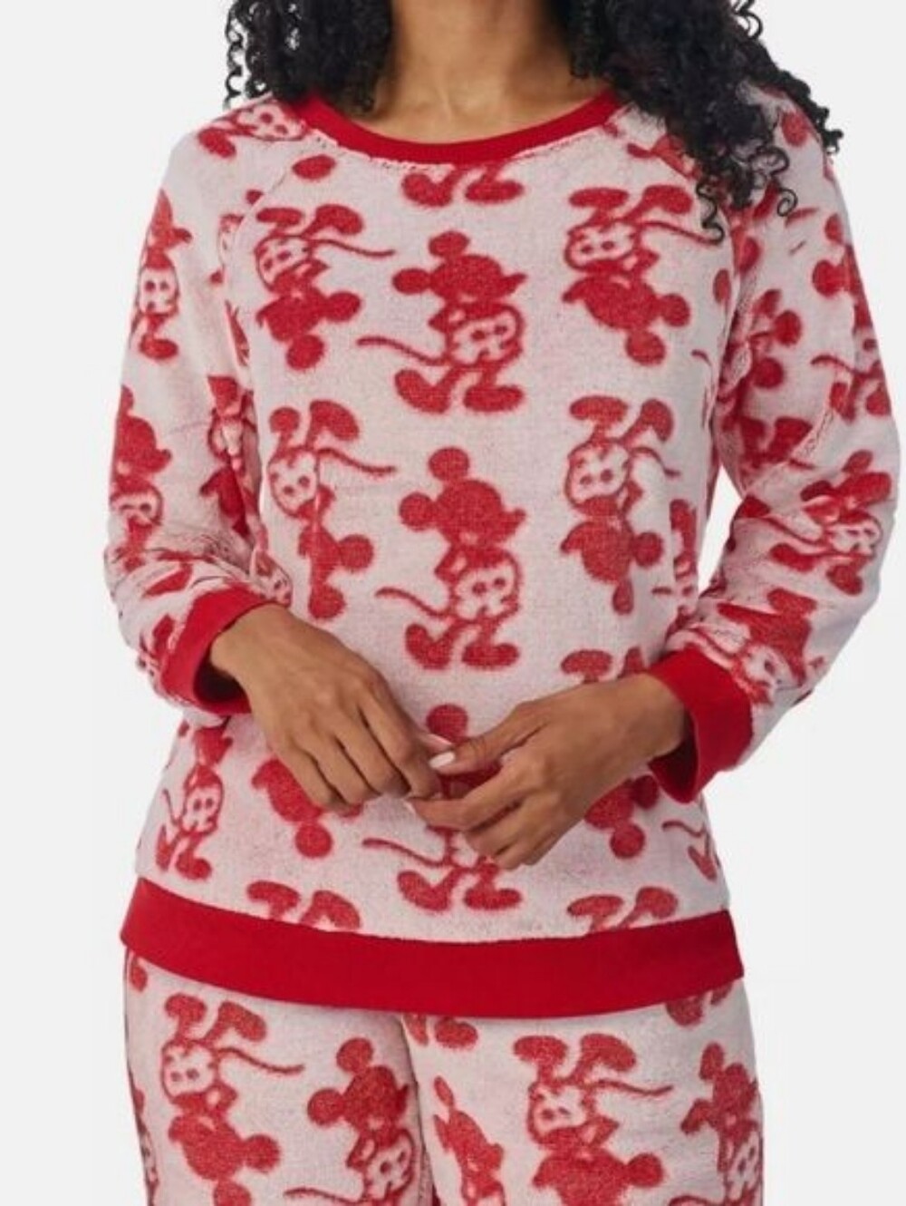 Disney Red and Pink Mickey Mouse Pajama Set, Costco